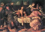 TINTORETTO, Jacopo The Supper at Emmaus ar France oil painting reproduction